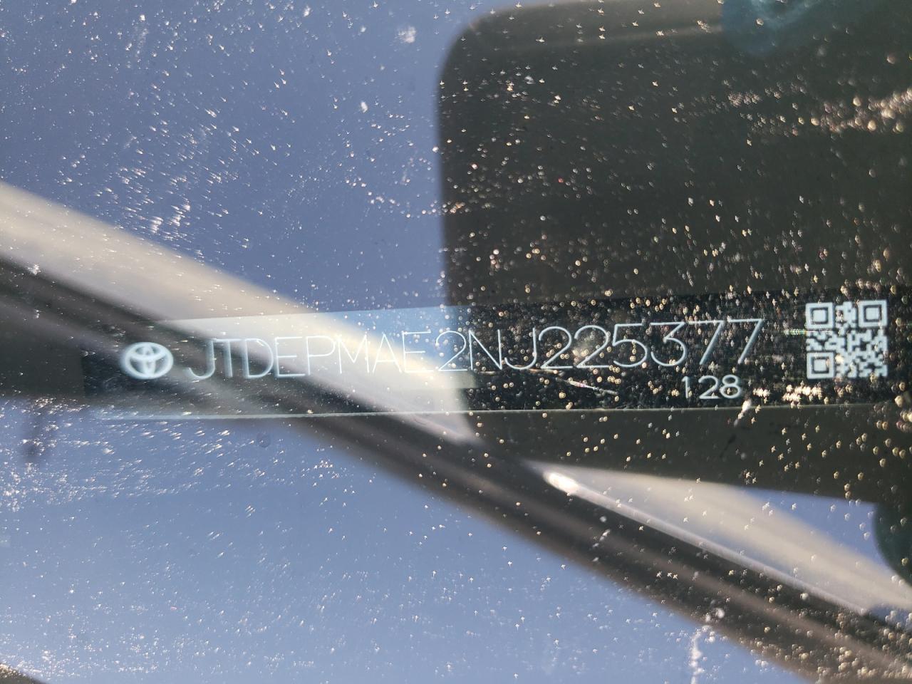 2022 TOYOTA COROLLA LE VIN:JTDEPMAE2NJ225377