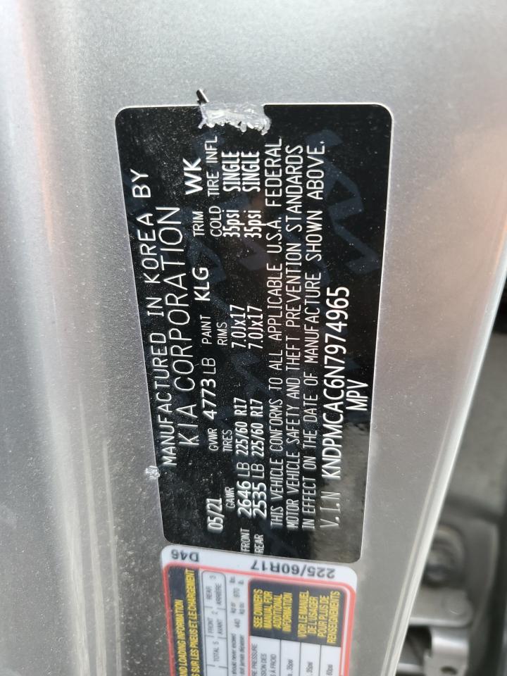 2022 KIA SPORTAGE LX VIN:KNDPMCAC6N7974965