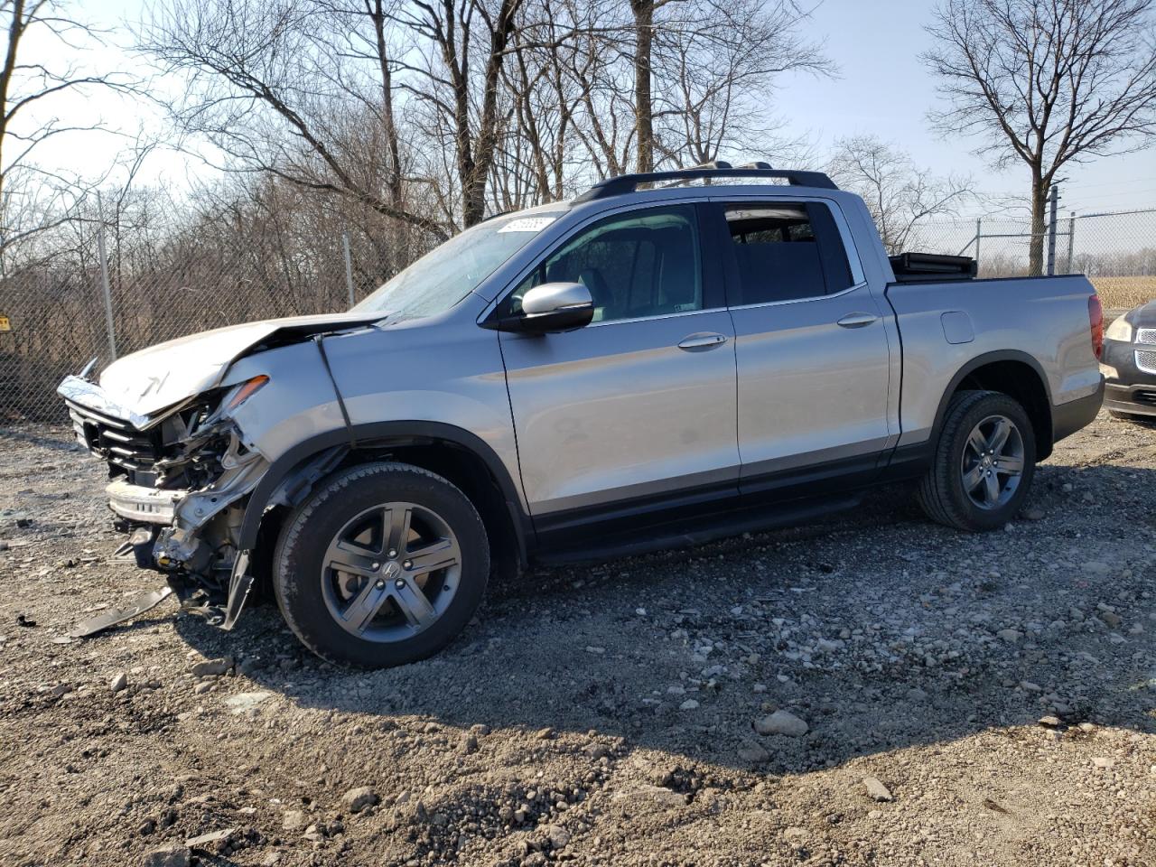 2022 HONDA RIDGELINE RTL VIN:5FPYK3F55NB007222