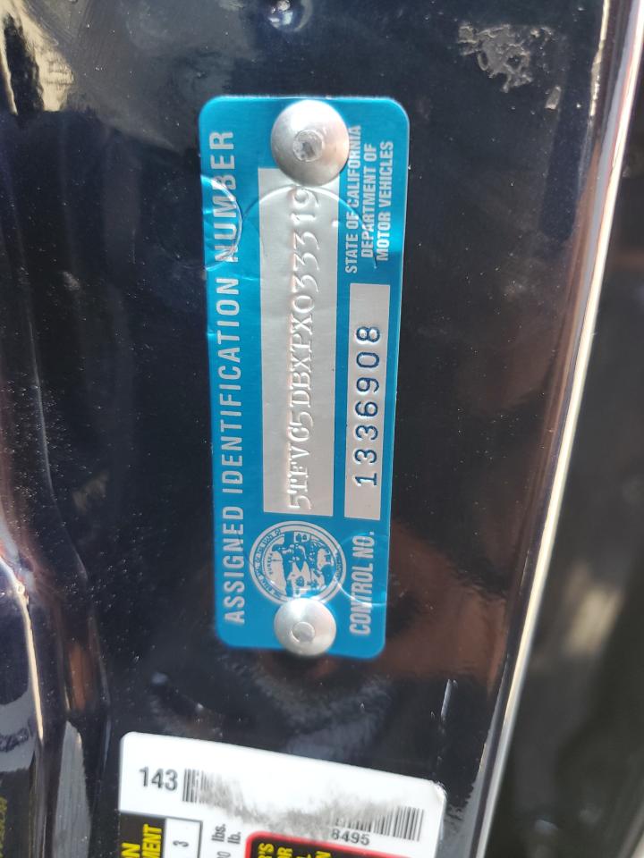 2023 TOYOTA TUNDRA CREWMAX CAPSTONE VIN:5TFVC5DBXPX033319