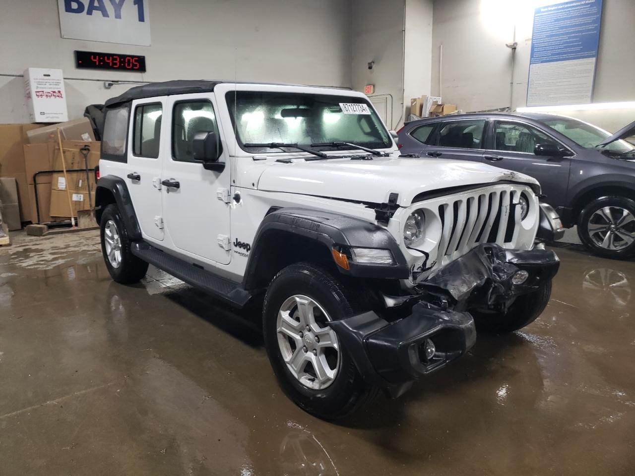 2022 JEEP WRANGLER UNLIMITED SPORT VIN:1C4HJXDN2NW195179
