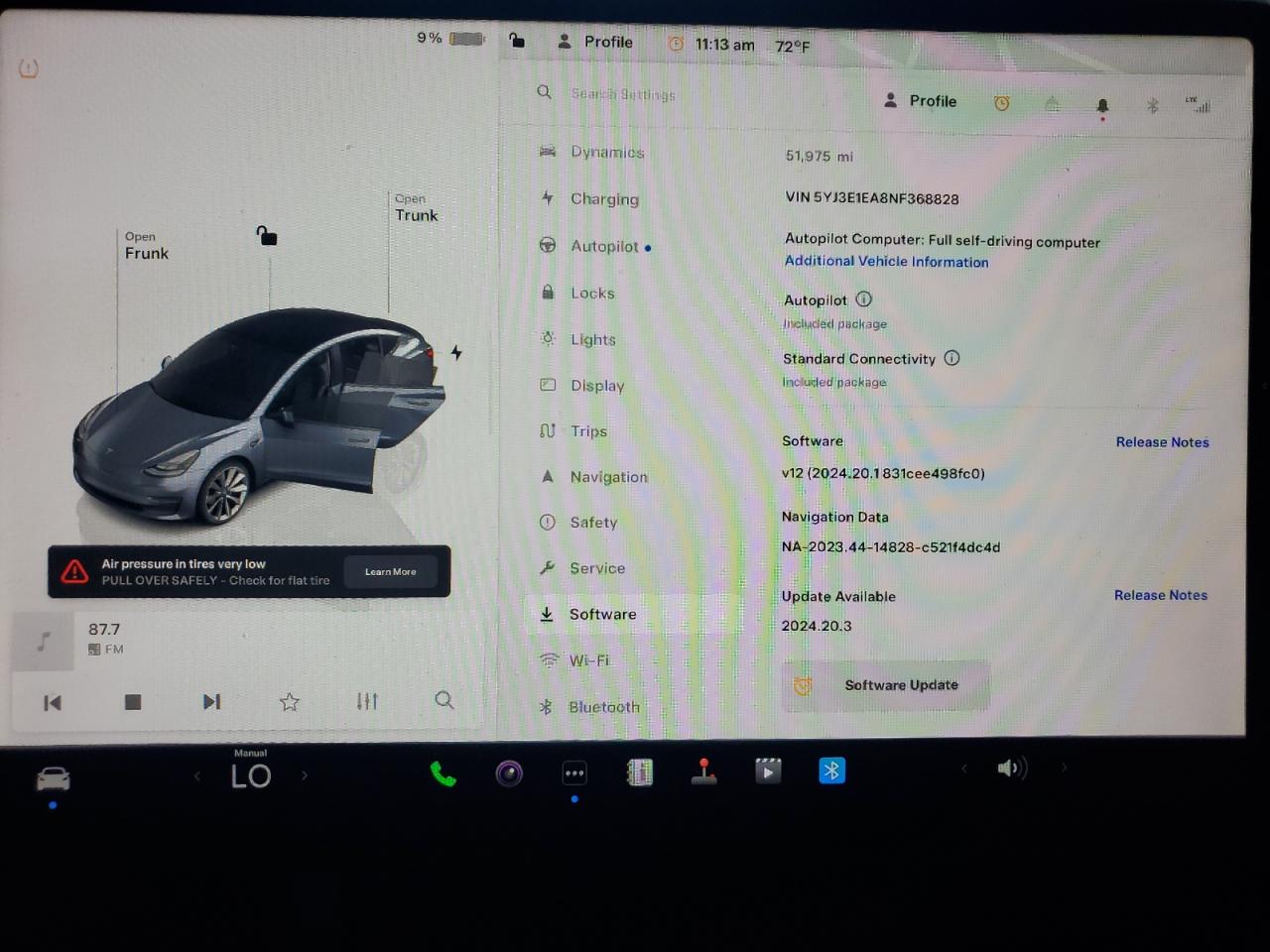 2022 TESLA MODEL 3  VIN:WP0AA2A8XNS255297