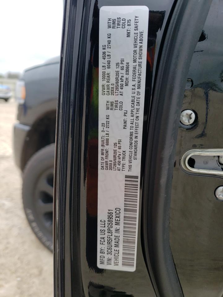 2023 RAM 2500 LARAMIE VIN:3C6UR5FL8PG589561