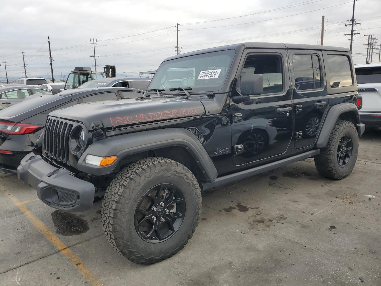 2022 JEEP WRANGLER UNLIMITED SPORT VIN:1C4HJXDG4NW179888