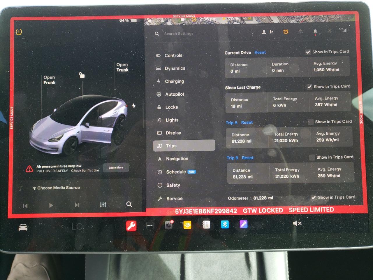 2022 TESLA MODEL 3  VIN:5YJ3E1EB6NF299842