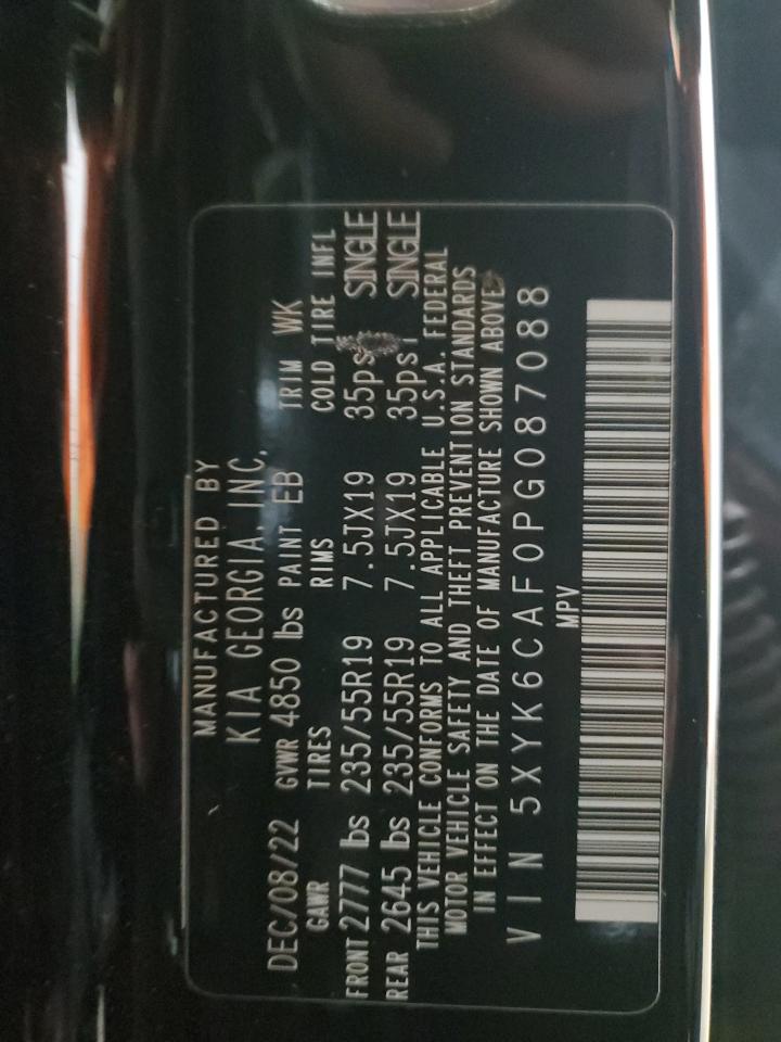 2023 KIA SPORTAGE X LINE VIN:5XYK6CAF0PG087088