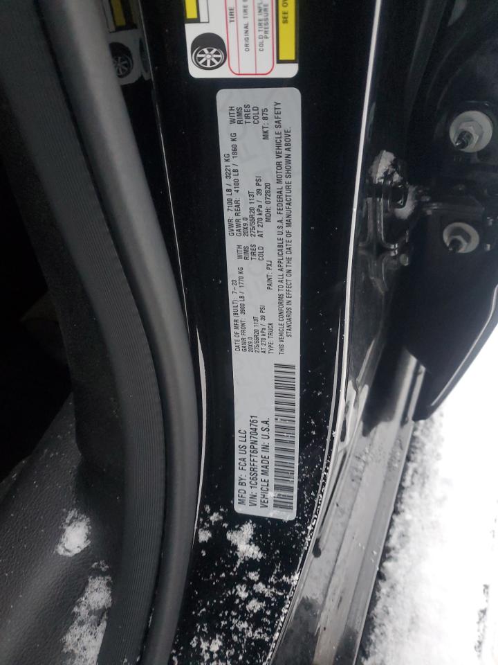 2023 RAM 1500 BIG HORN/LONE STAR VIN:1C6SRFFT6PN704761