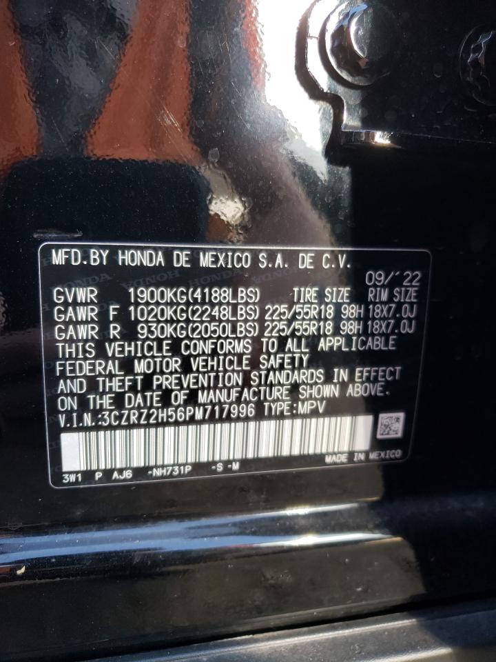 2023 HONDA HR-V SPORT VIN:3CZRZ2H56PM717996