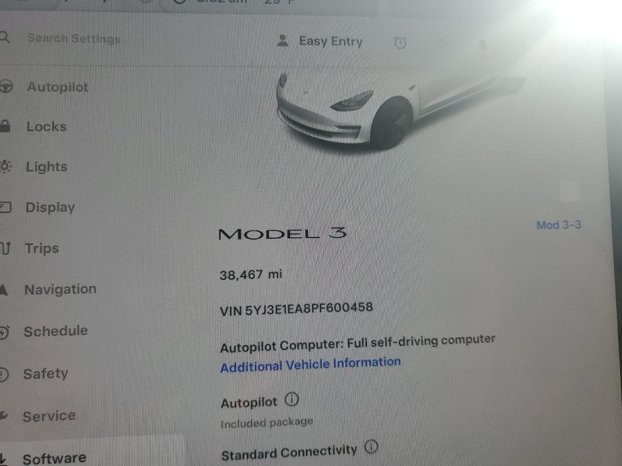 2023 TESLA MODEL 3  VIN:5YJ3E1EA8PF600458