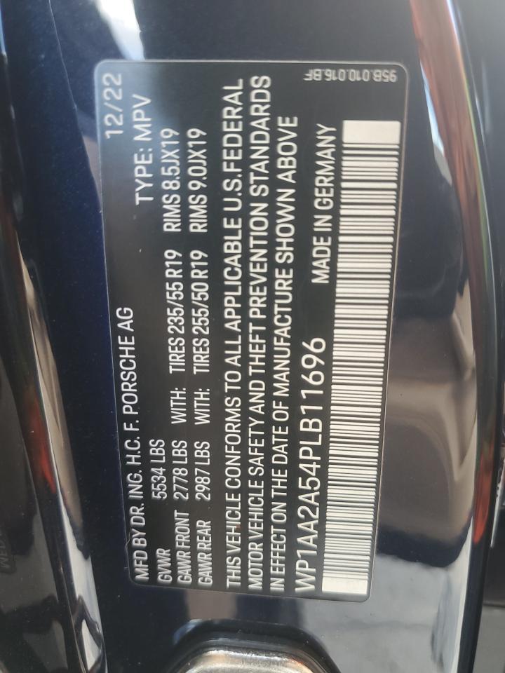 2023 PORSCHE MACAN BASE VIN:WP1AA2A54PLB11696