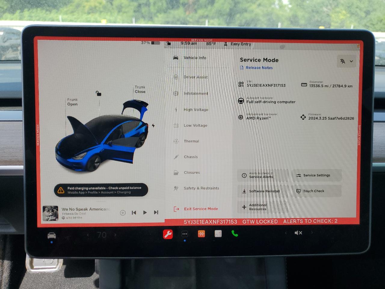 2022 TESLA MODEL 3  VIN:5YJ3E1EAXNF317153