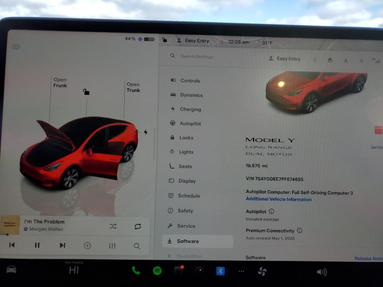 2023 TESLA MODEL Y  VIN:7SAYGDEE7PF674655