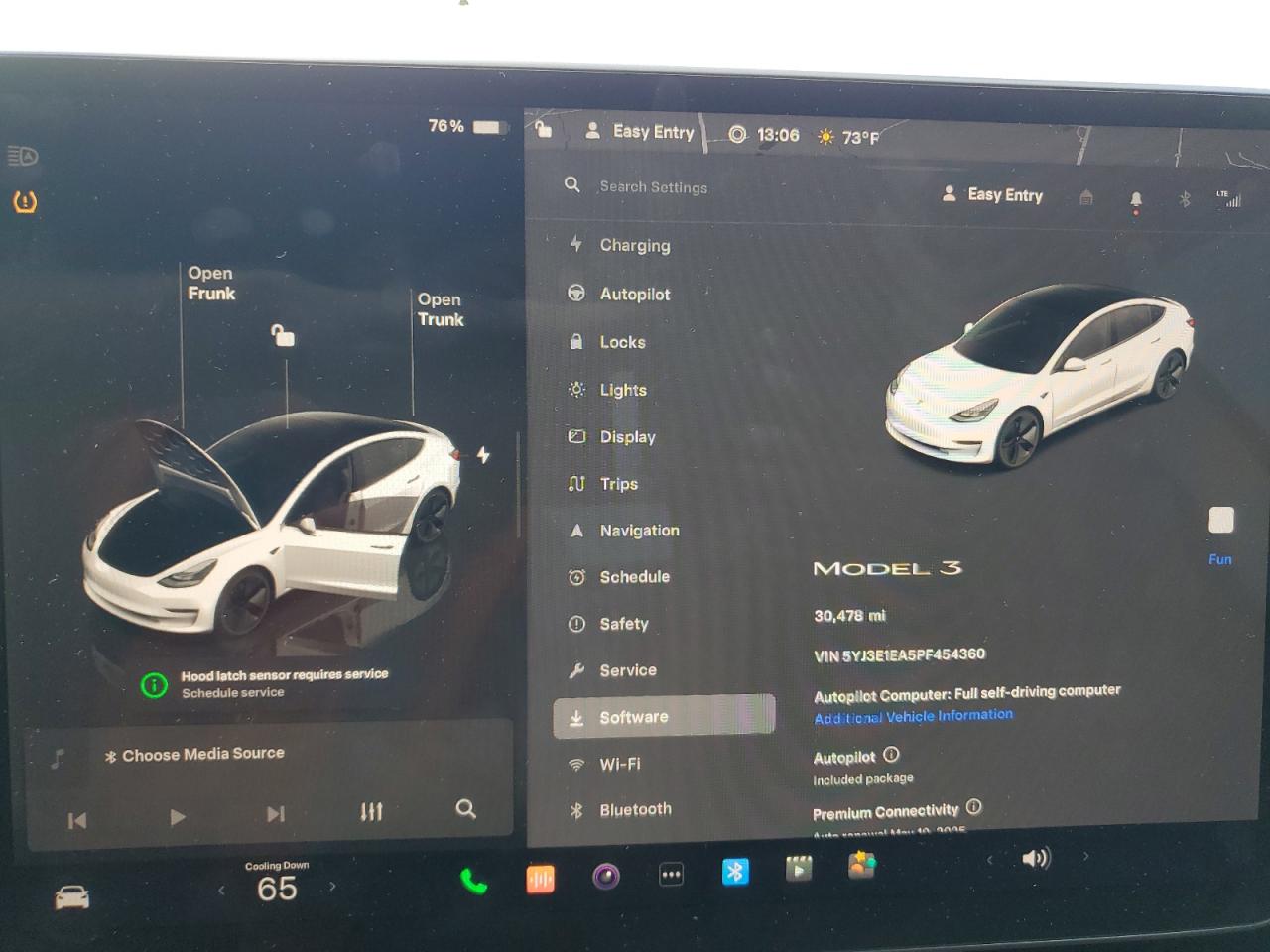 2023 TESLA MODEL 3  VIN:5YJ3E1EA5PF454360