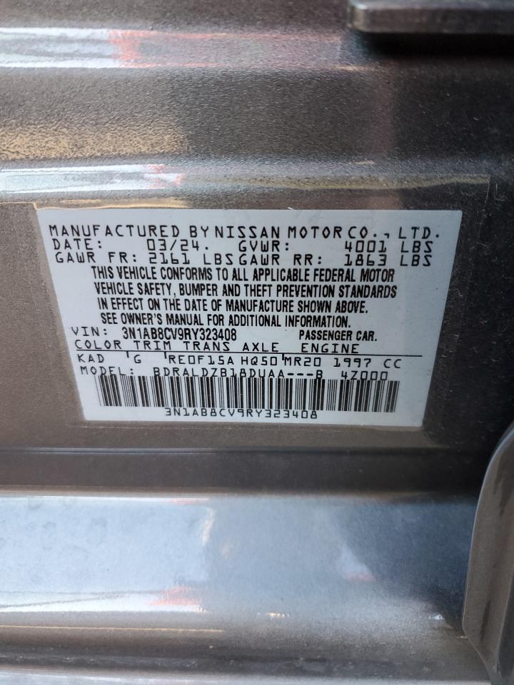 2024 NISSAN SENTRA SV VIN:3N1AB8CV9RY323408