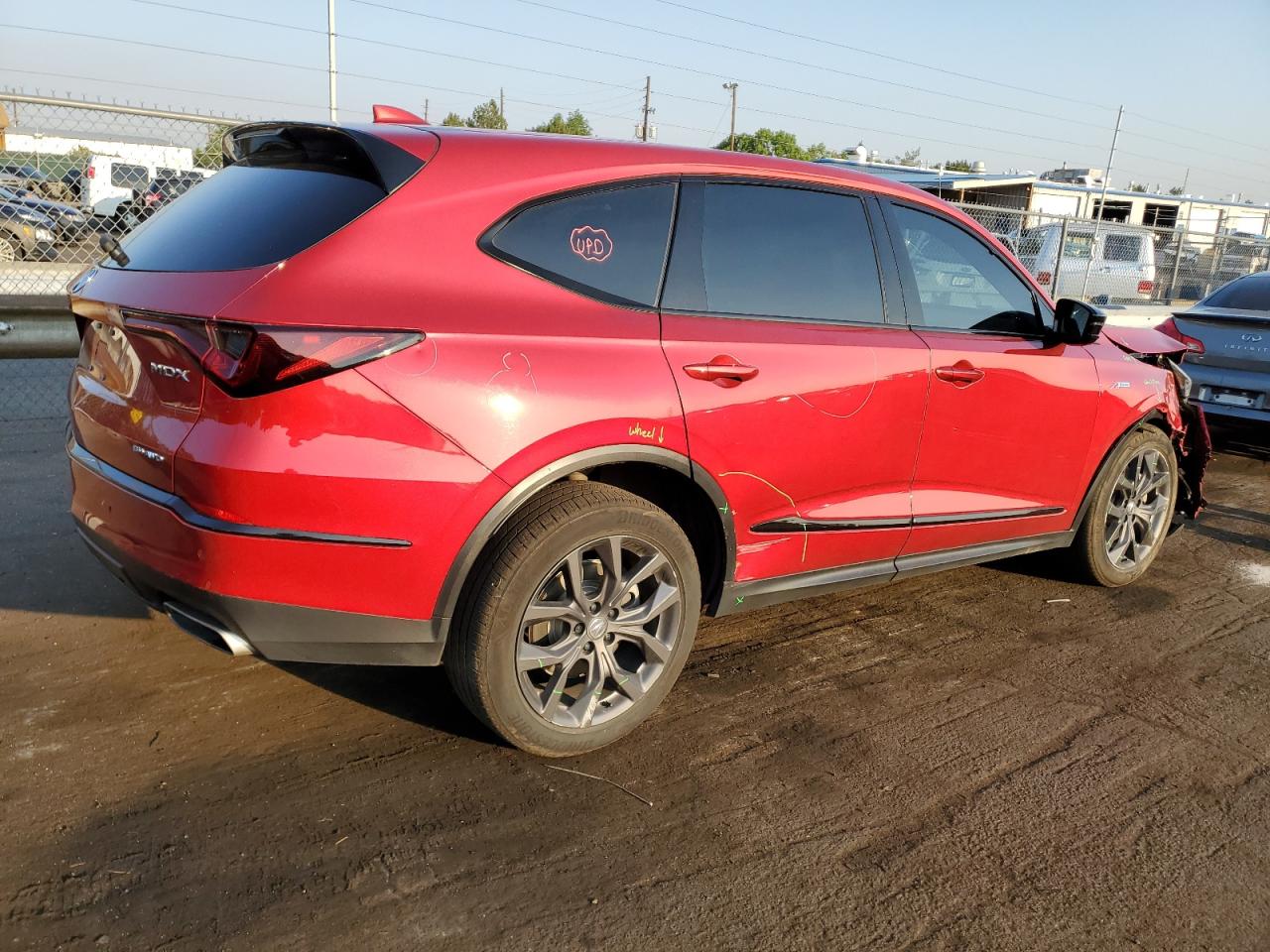 2022 ACURA MDX A-SPEC VIN:5J8YE1H07NL028688