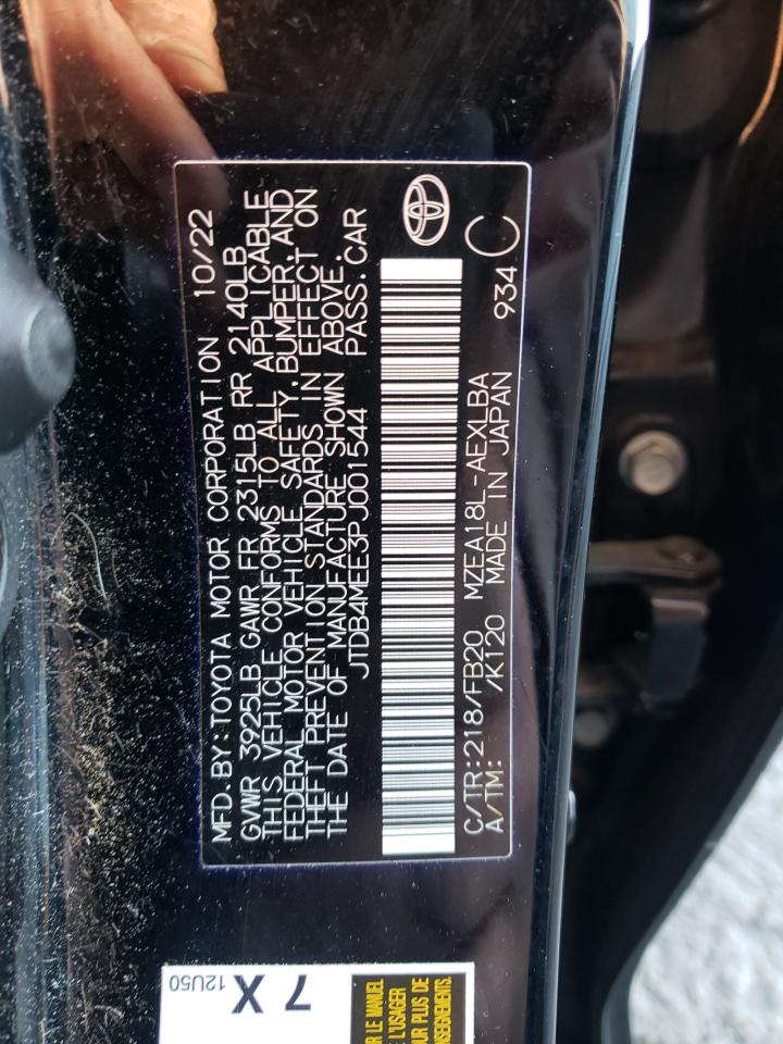 2023 TOYOTA COROLLA LE VIN:5TFAZ5CNXGX004217