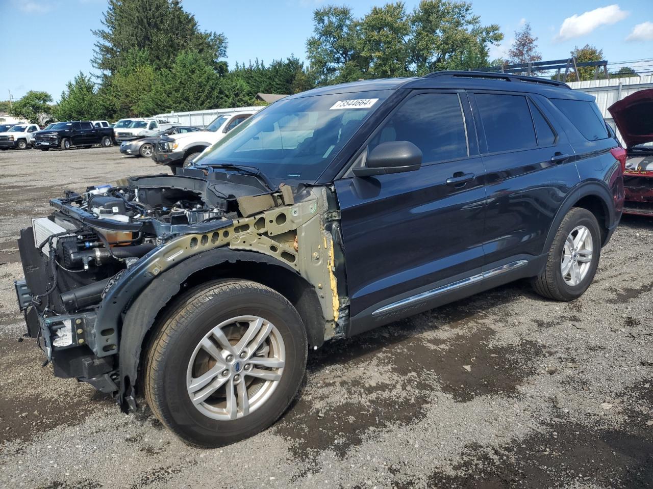 2022 FORD EXPLORER XLT VIN:1FMSK8DH6NGB40923