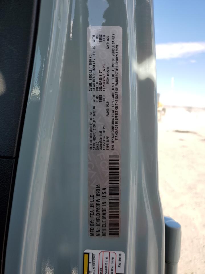 2024 JEEP WRANGLER SAHARA 4XE VIN:1C4RJXP60RW169016