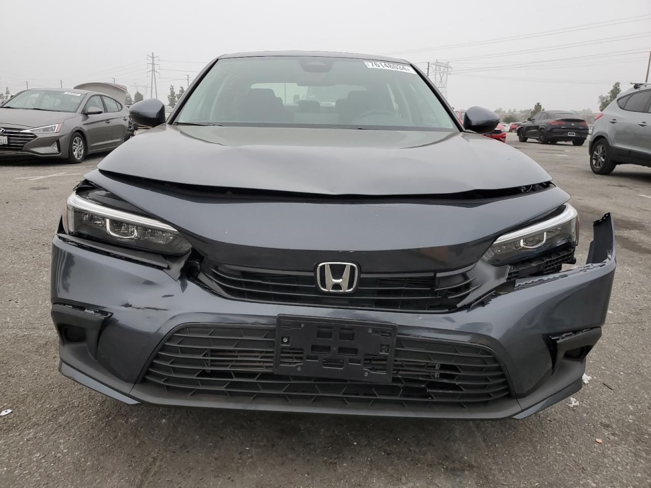 2022 HONDA CIVIC EX VIN:JHMFE1F79NX007404