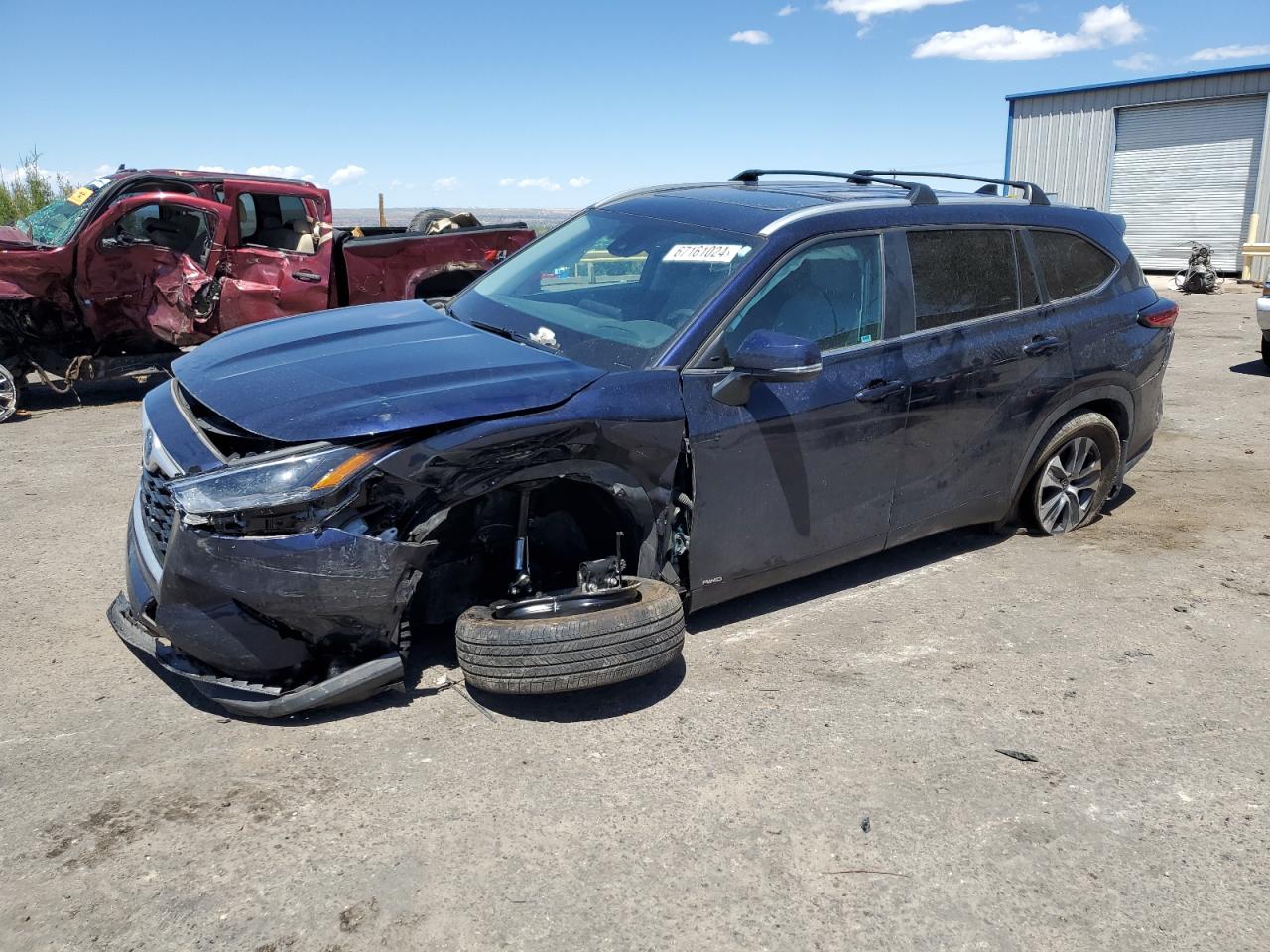 2023 TOYOTA HIGHLANDER HYBRID XLE VIN:5TDKBRCH6PS133619