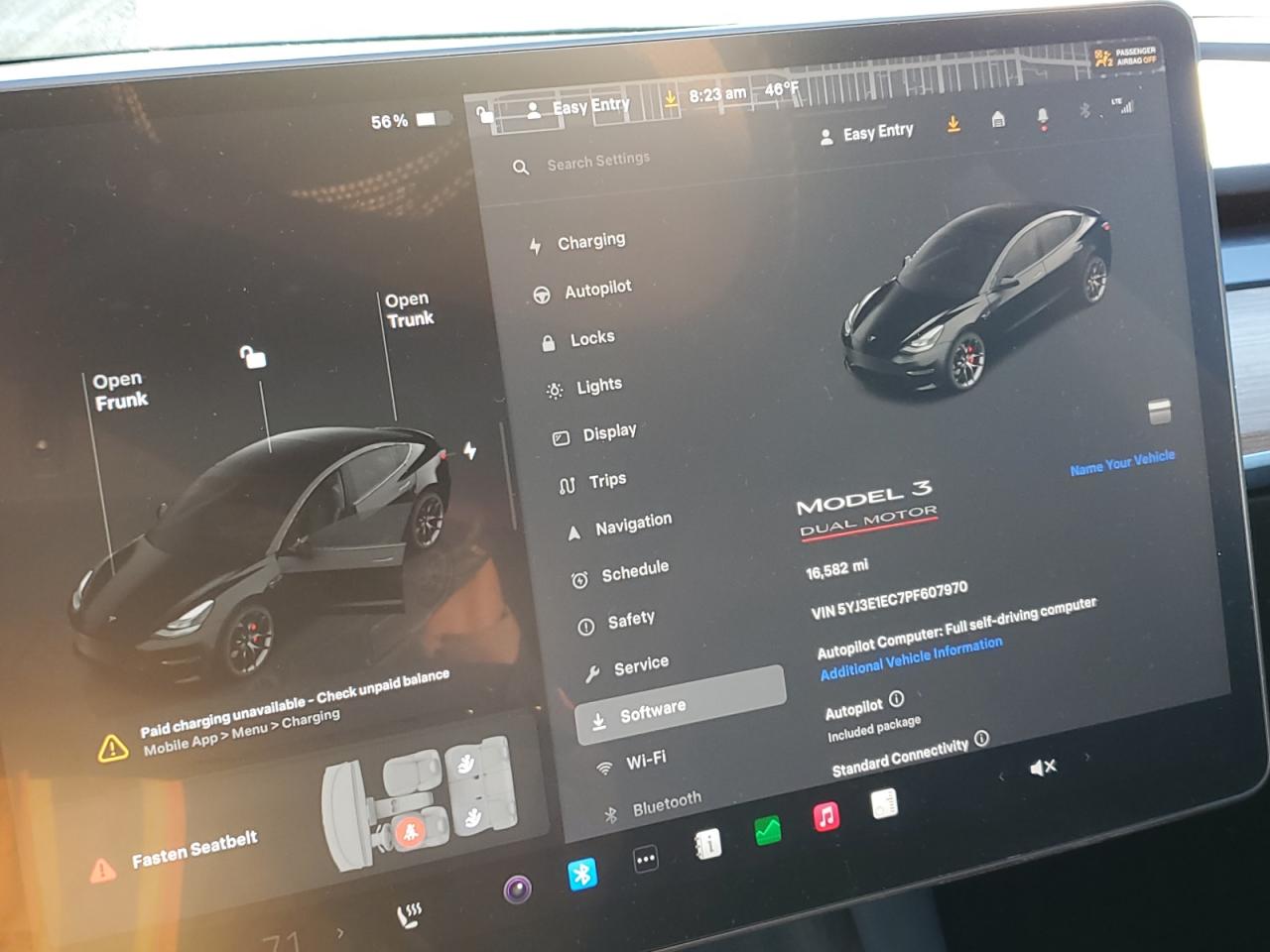 2023 TESLA MODEL 3  VIN:5YJ3E1EC7PF607970