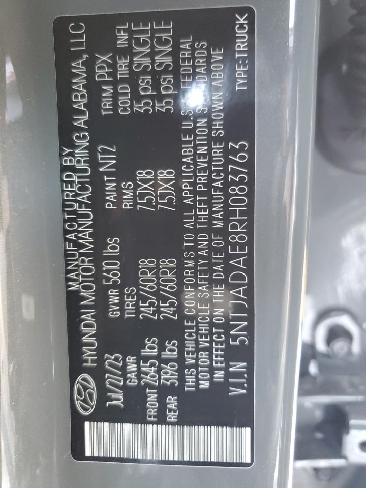 2024 HYUNDAI SANTA CRUZ SE VIN:KNAGM4A79F5541790