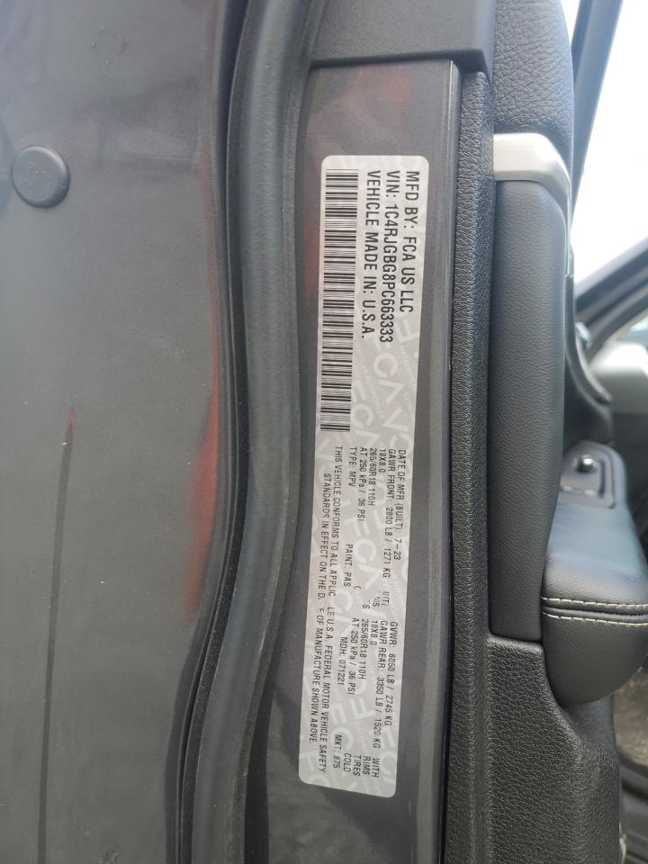 2023 JEEP GRAND CHEROKEE LIMITED VIN:1C4RJGBG8PC663333