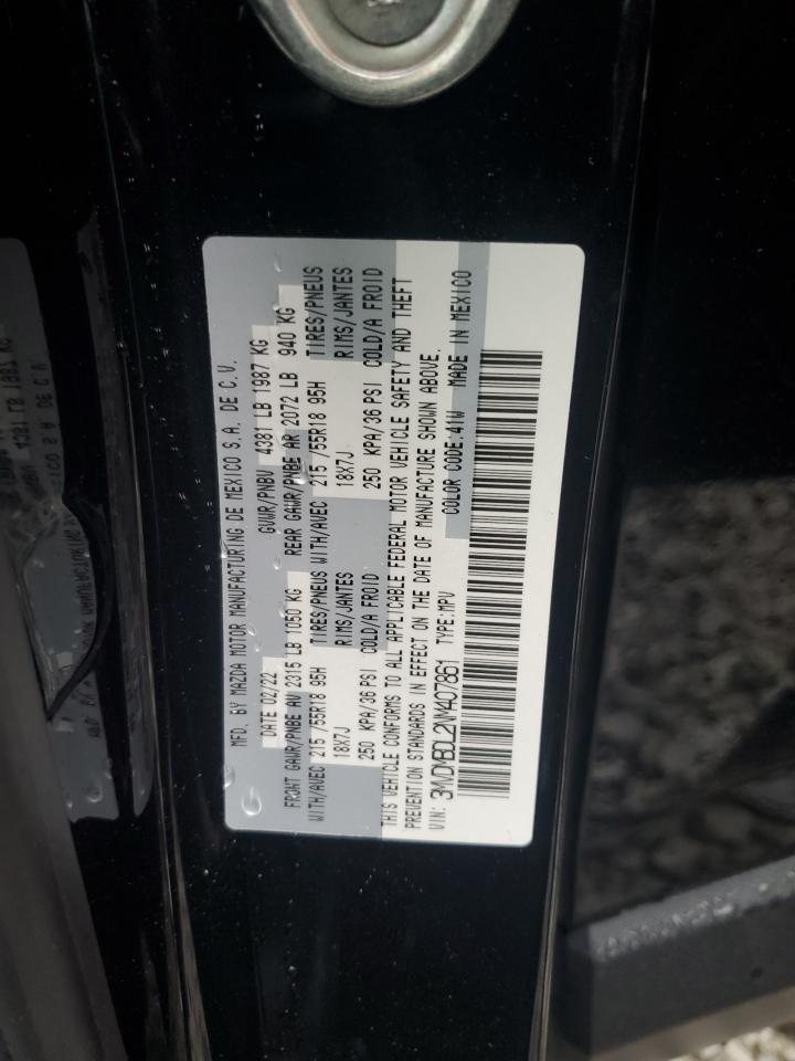 2022 MAZDA CX-30 PREMIUM VIN:3MVDMBDL2NM407861