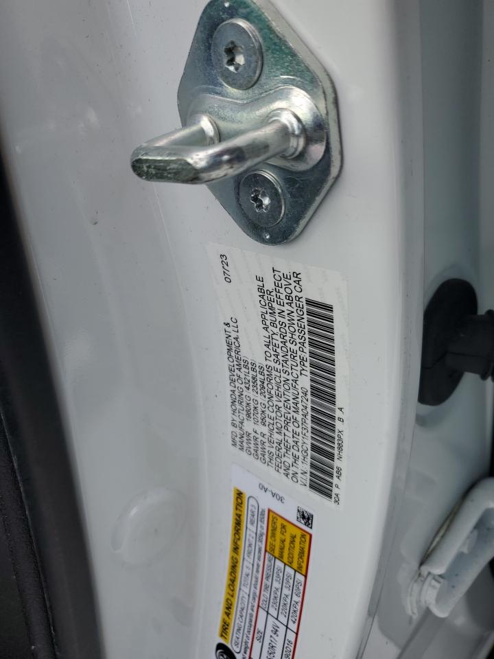 2023 HONDA ACCORD EX VIN:5XYZT3LB1FG281922
