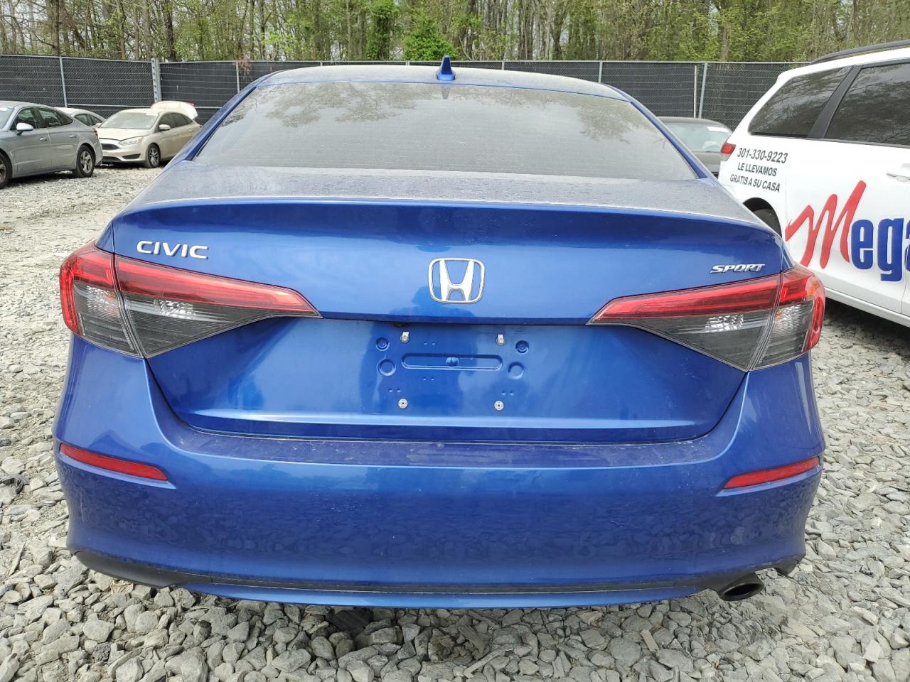 2022 HONDA CIVIC SPORT VIN:2HGFE2F50NH553469