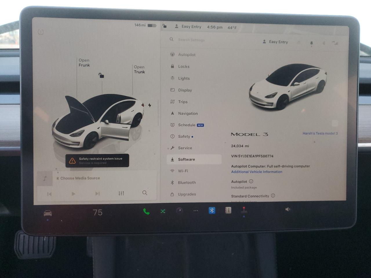2023 TESLA MODEL 3  VIN:5YJ3E1EA1PF586774