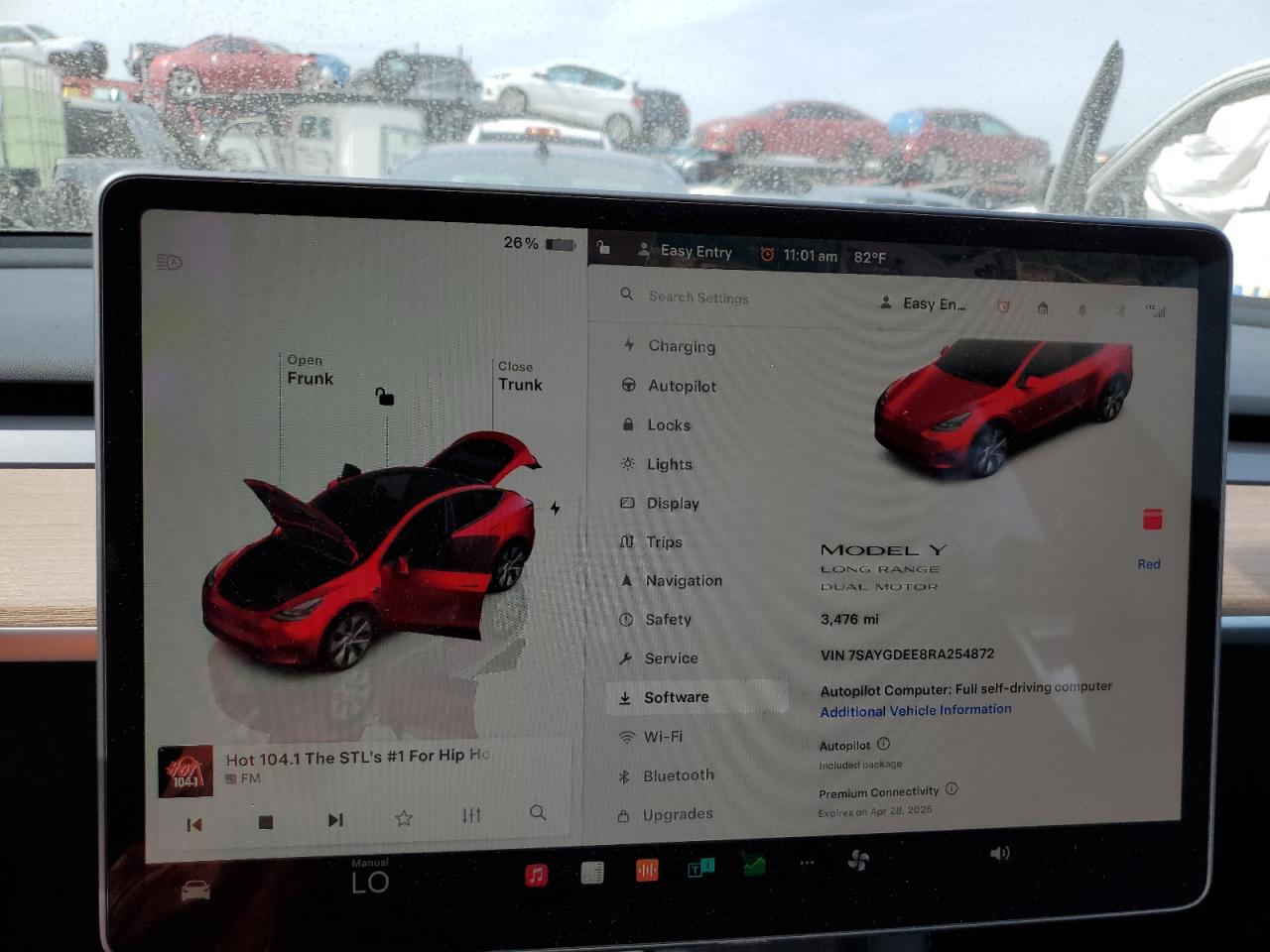 2024 TESLA MODEL Y  VIN:7SAYGDEE8RA254872