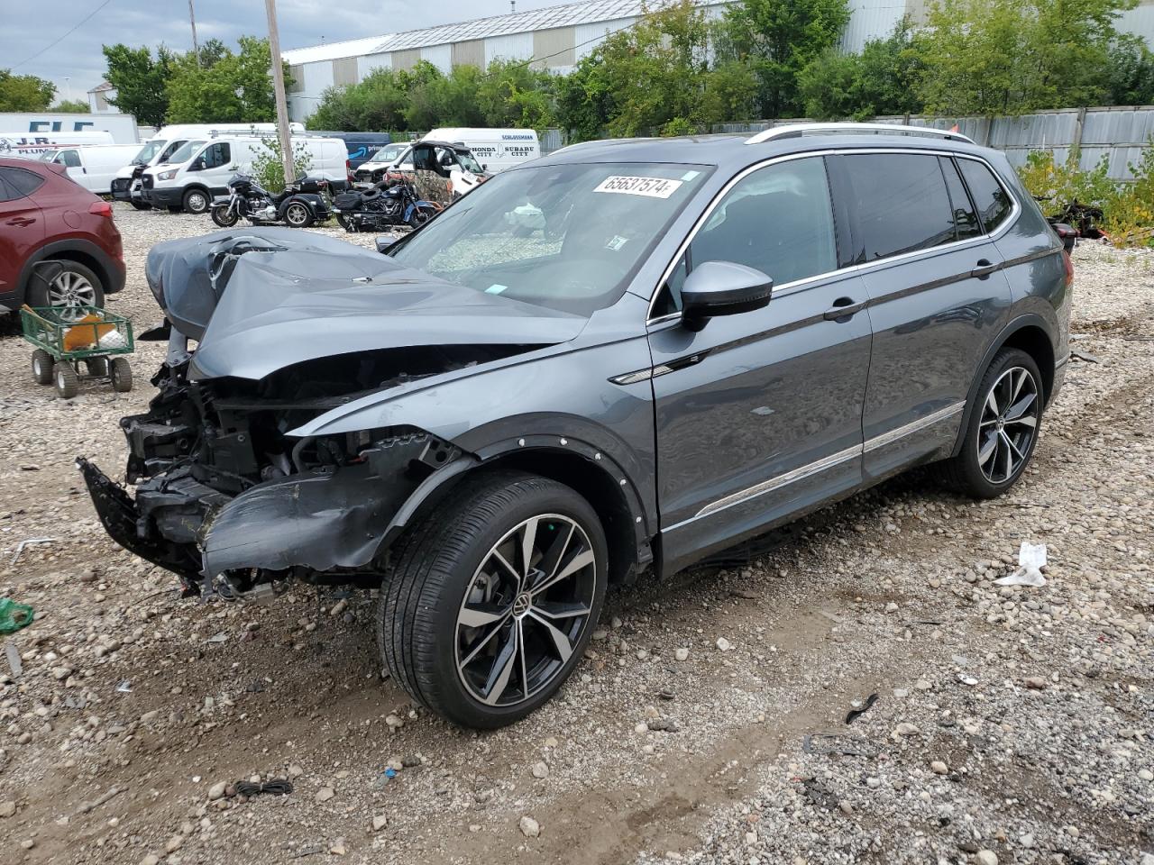 2022 VOLKSWAGEN TIGUAN SEL R-LINE VIN:3VV4B7AX3NM068766