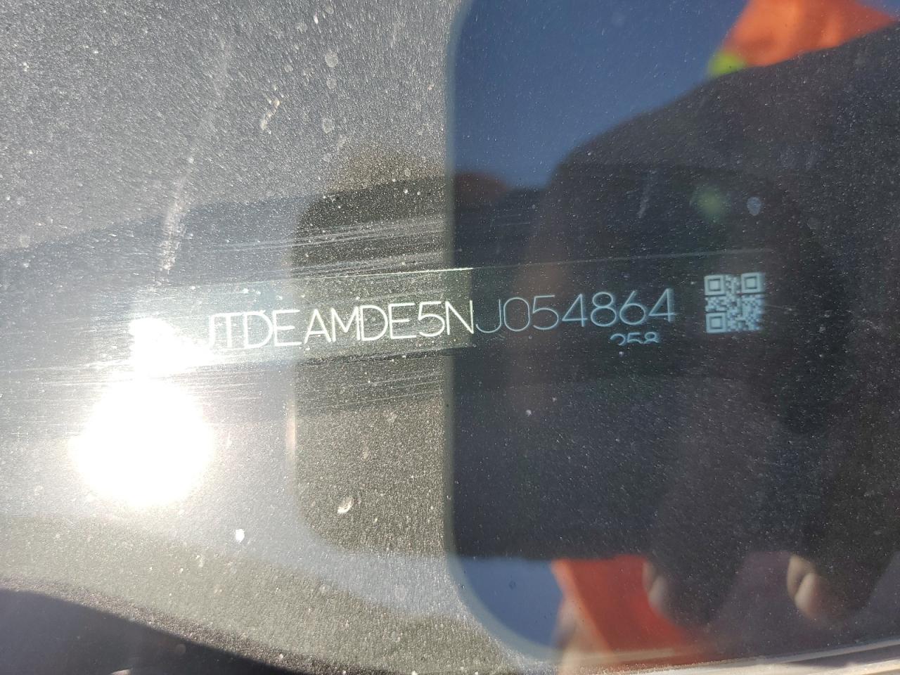 2022 TOYOTA COROLLA LE VIN:JTDEAMDE5NJ054864