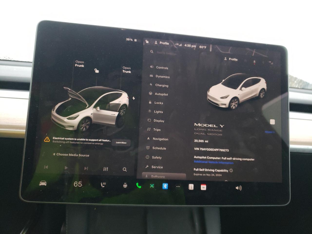 2023 TESLA MODEL Y  VIN:7SAYGDEE4PF799273