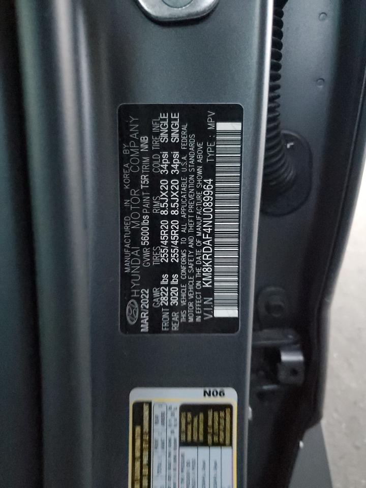 2022 HYUNDAI IONIQ 5 LIMITED VIN:KM8KRDAF4NU089964