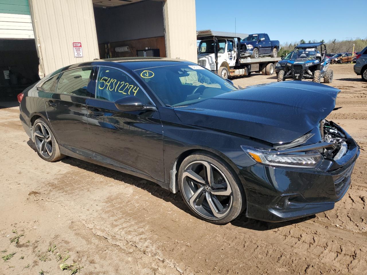 2022 HONDA ACCORD SPORT VIN:1HGCV1F35NA101995