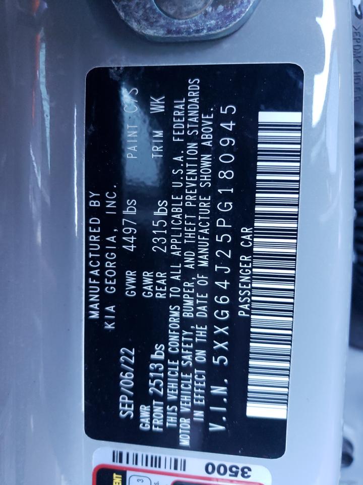 2023 KIA K5 GT LINE VIN:5XXG64J25PG180945