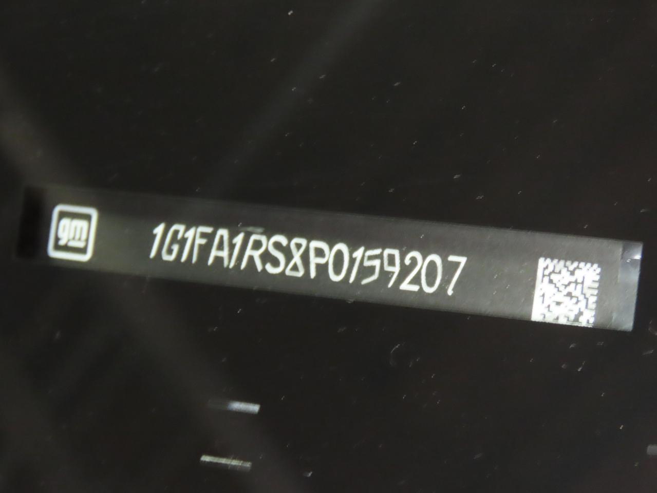 2023 CHEVROLET CAMARO LS VIN:1G1FA1RS8P0159207