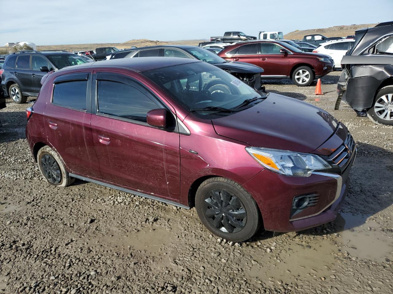 2022 MITSUBISHI MIRAGE ES VIN:ML32AUHJ1NH006220