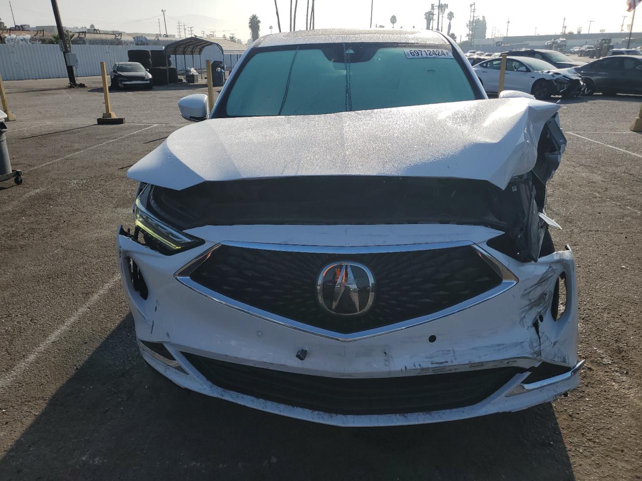 2022 ACURA MDX TECHNOLOGY VIN:5J8YD9H40NL002485