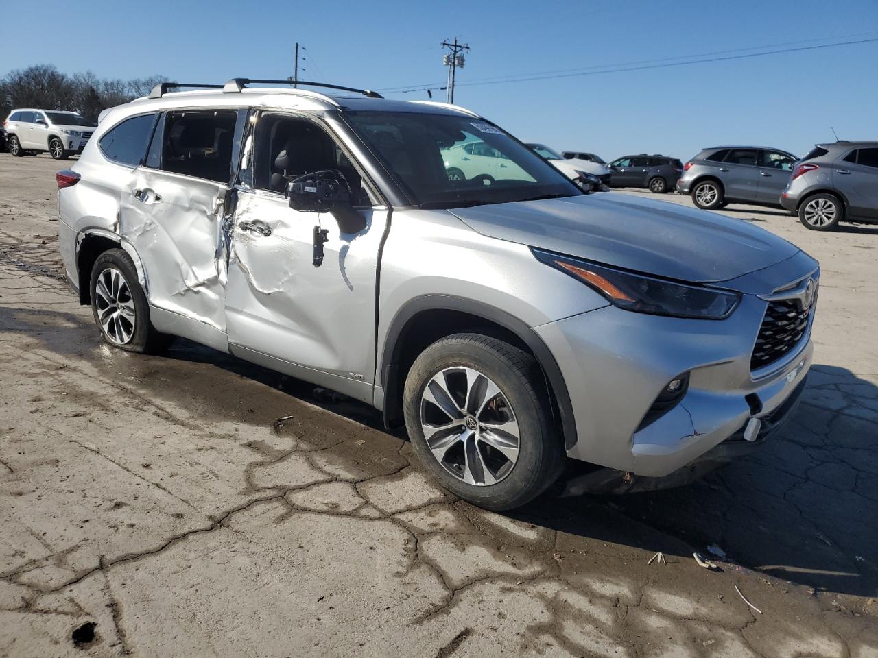 2022 TOYOTA HIGHLANDER HYBRID XLE VIN:5TDGBRCH5NS558171