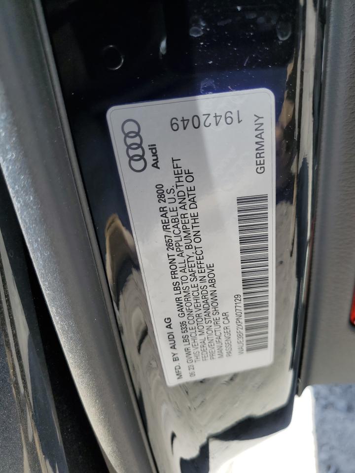 2023 AUDI A6 PREMIUM PLUS VIN:WAUE3BF2XPN077129