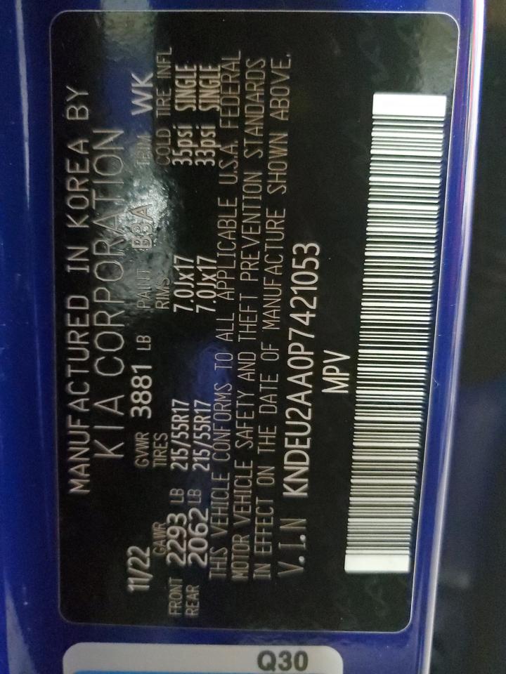 2023 KIA SELTOS S VIN:KNDEU2AA0P7421053