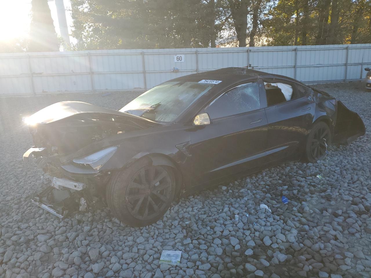 2022 TESLA MODEL 3  VIN:5YJ3E1EB8NF266616