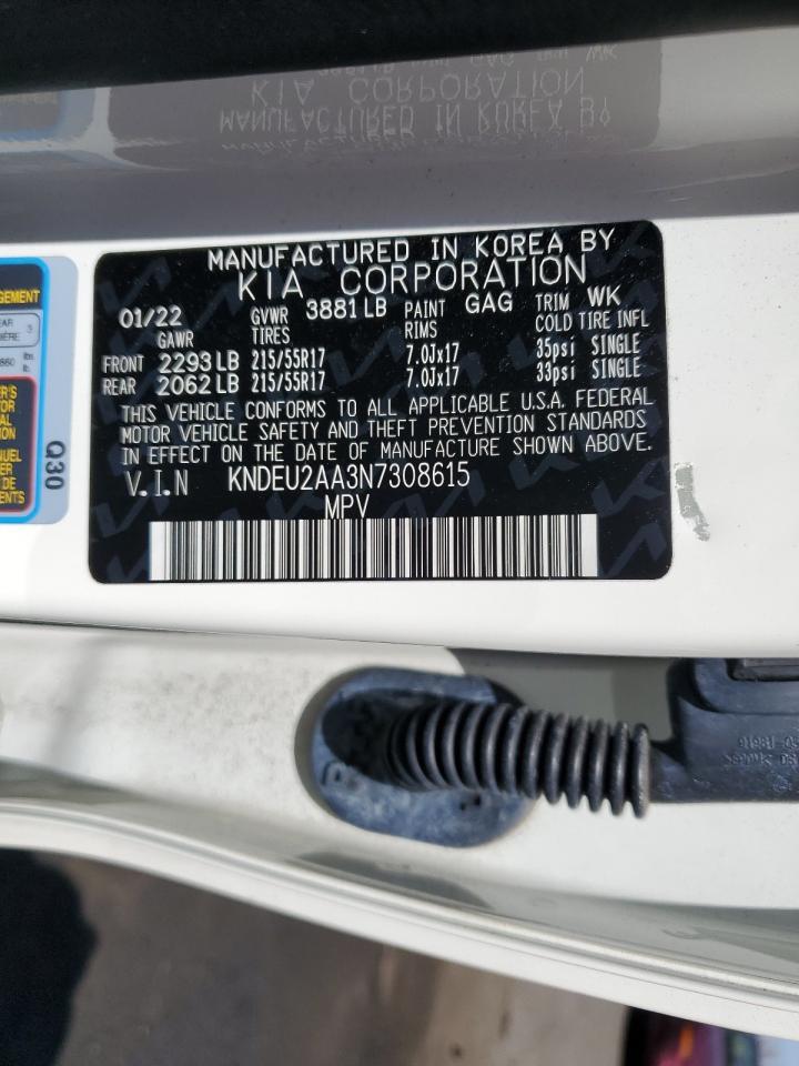 2022 KIA SELTOS S VIN:KNDEU2AA3N7308615