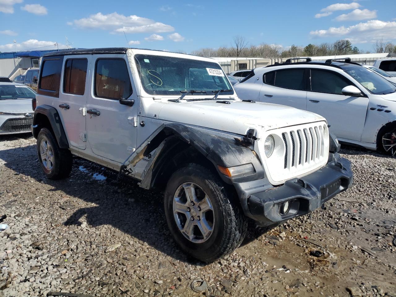 2022 JEEP WRANGLER UNLIMITED SPORT VIN:1C4HJXKN4NW249701