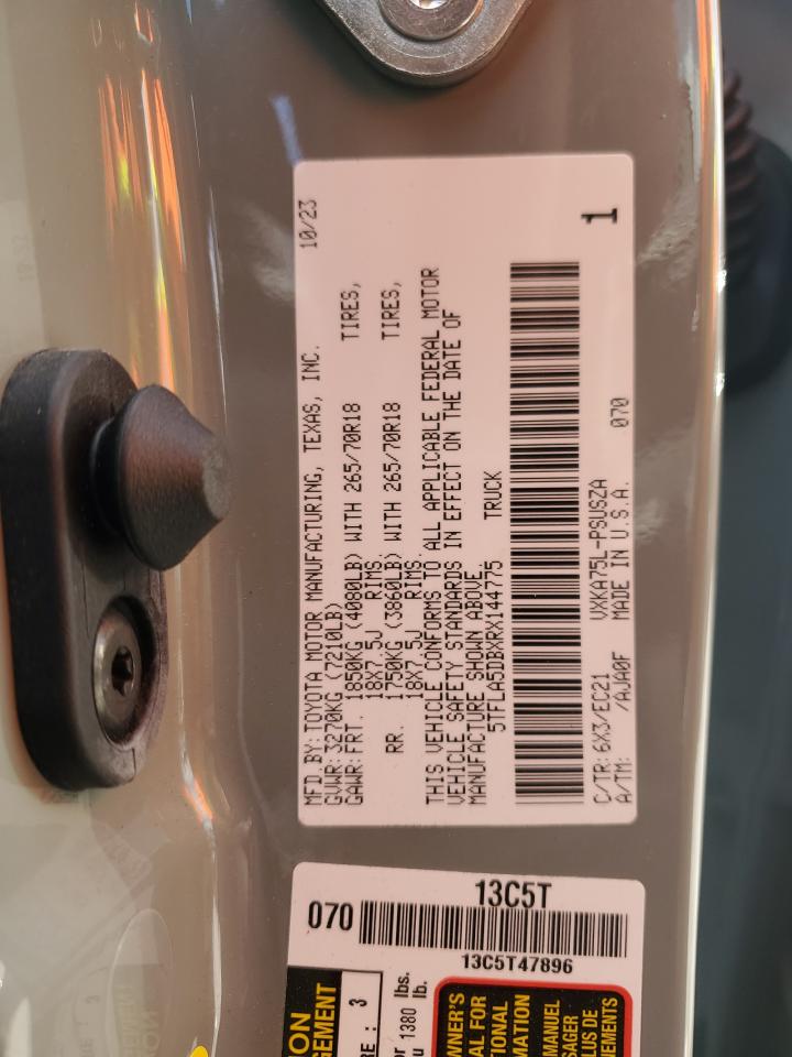 2024 TOYOTA TUNDRA CREWMAX SR VIN:5TFLA5DBXRX144775