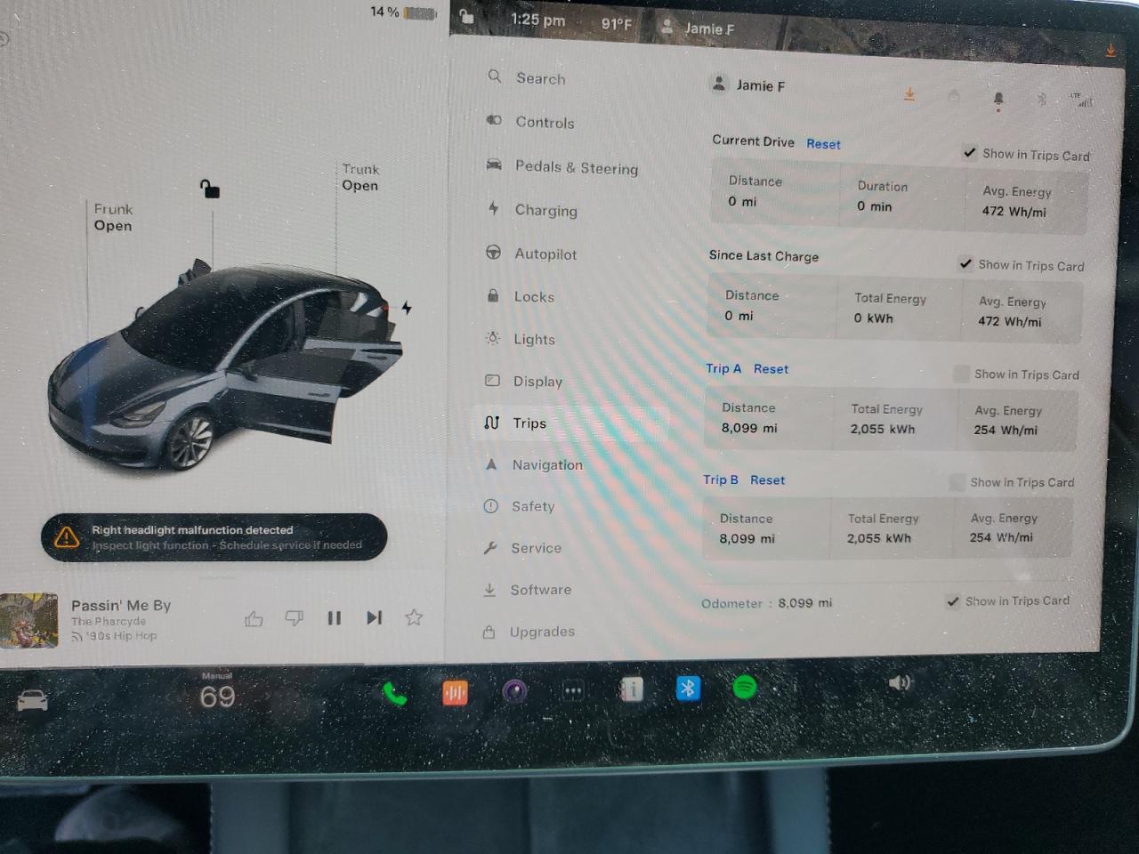 2023 TESLA MODEL 3  VIN:5YJ3E1EA1PF658282