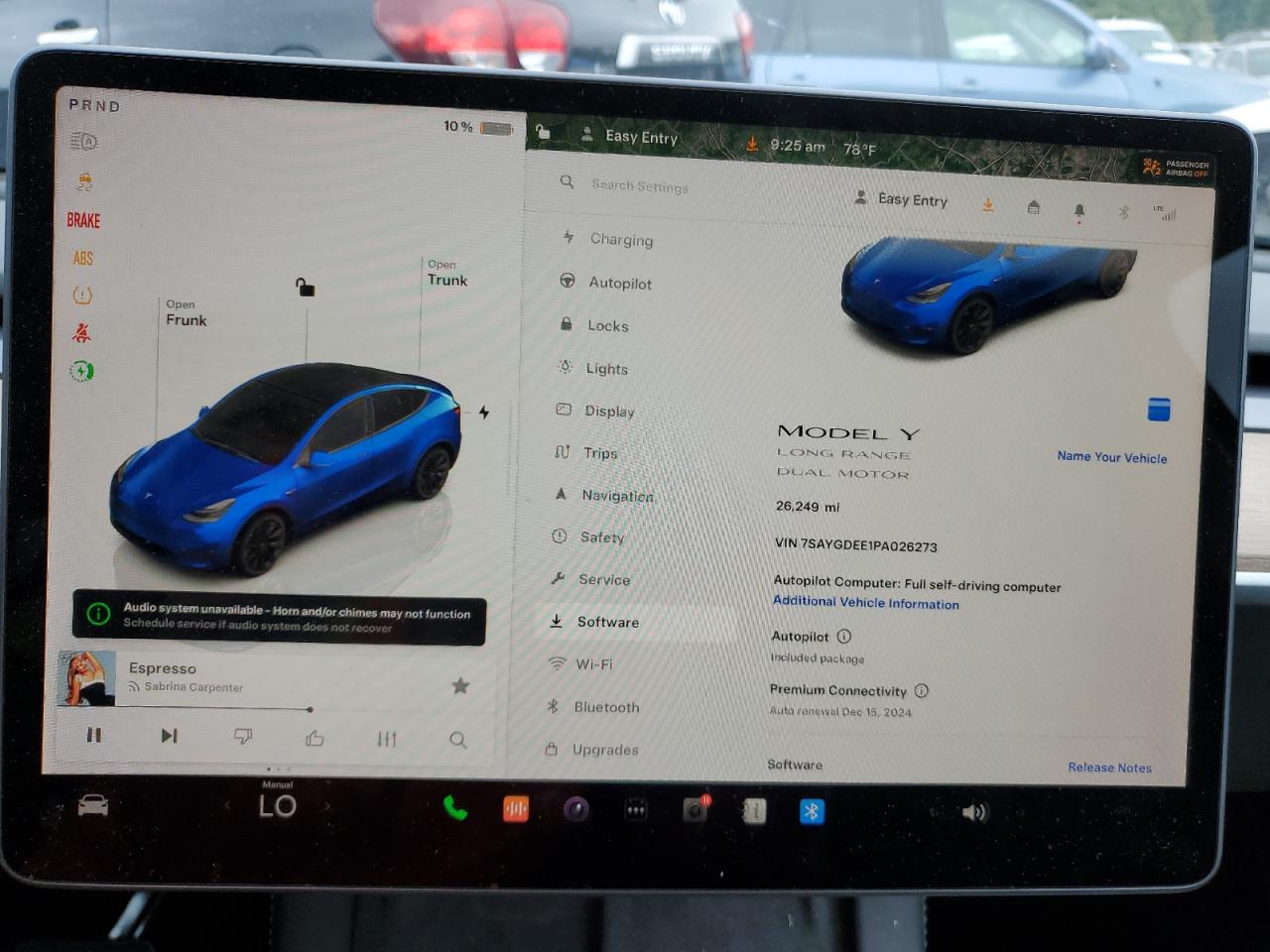 2023 TESLA MODEL Y  VIN:7SAYGDEE1PA026273